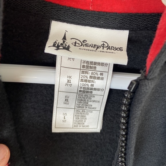 Disney Parks Minnie Mouse Ears Zip-up Hoodie Casual Polka Dot Colorful Kidcore - Picture 5 of 8